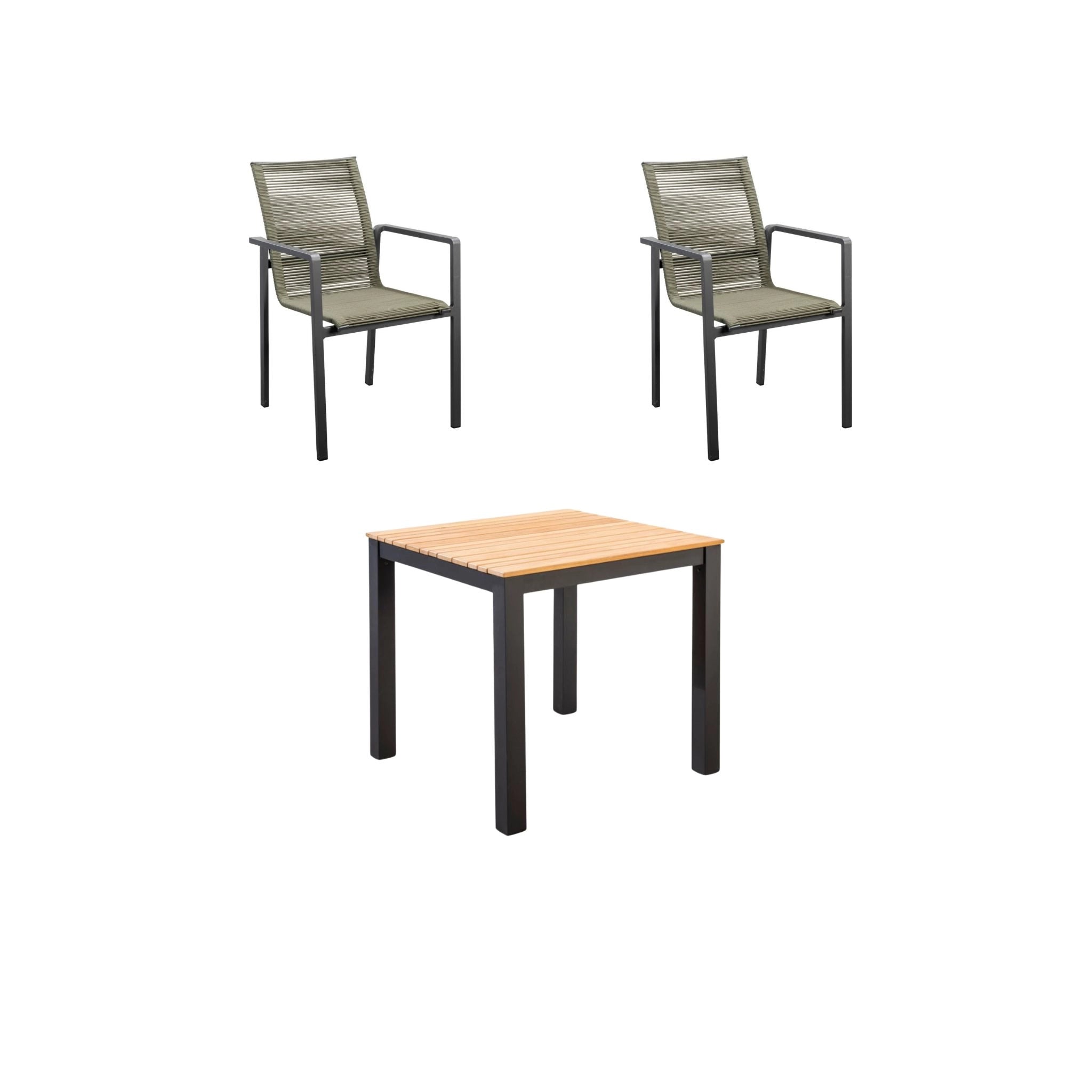 Dining Set 2 Personen Arashi/Ishi Yoi Lounge & Co.