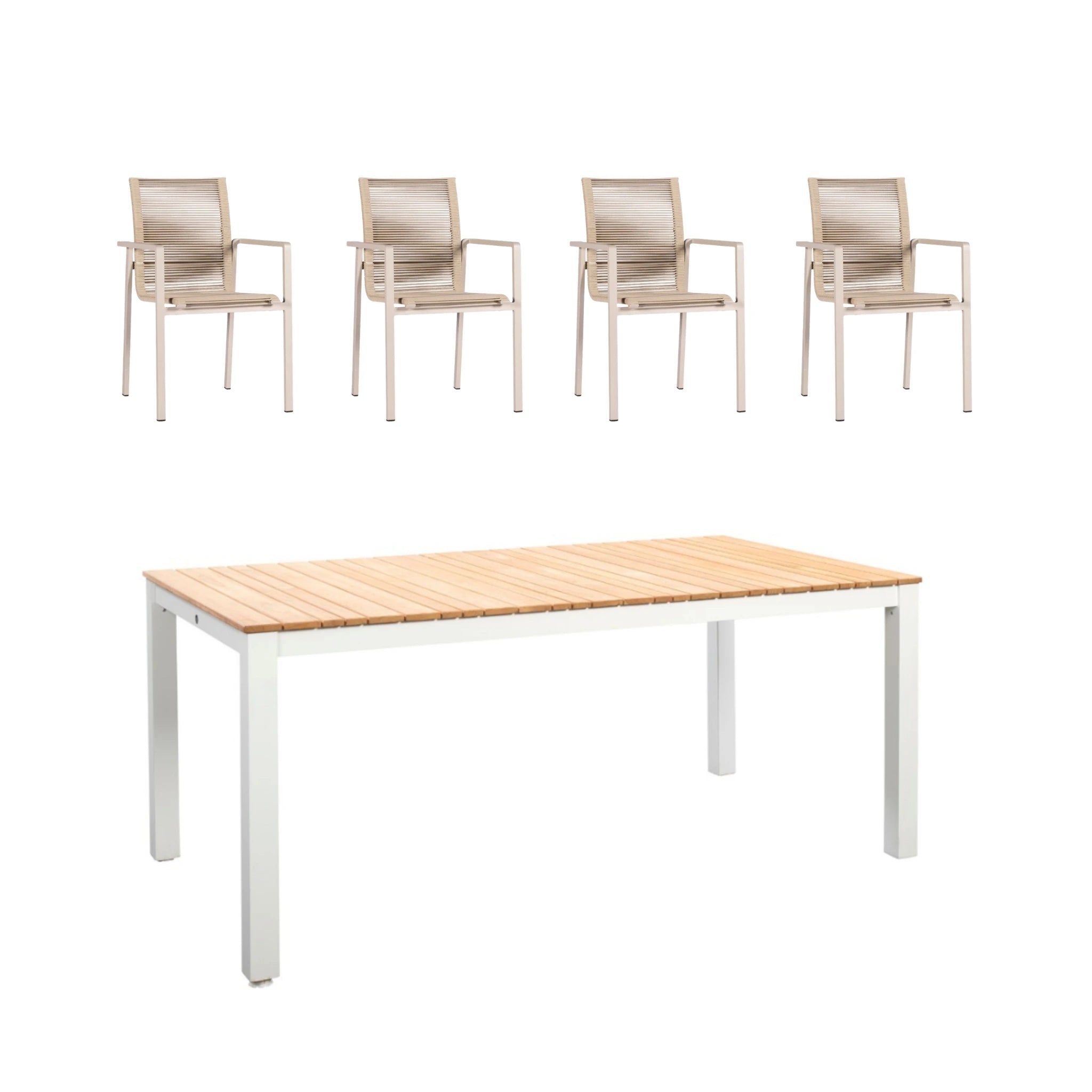 Dining Set 4 Personen Arashi/Ishi Yoi Lounge & Co.